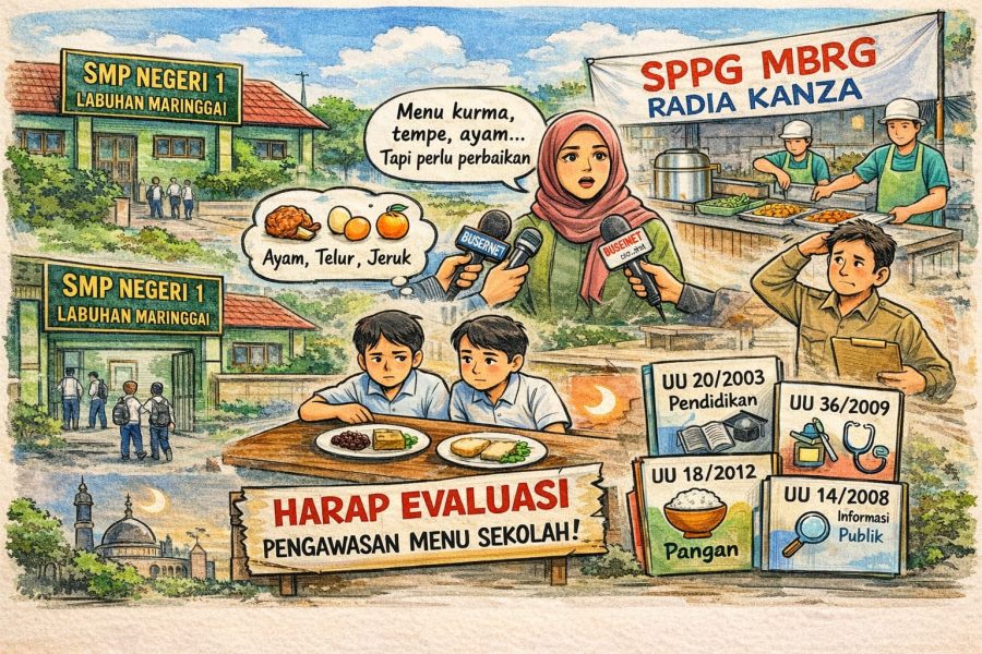 Ketua LPAI Lampung Timur Decxy Vicry Angga Soroti Kualitas Menu SPPG MBG Radia Kanza, Minta Pengawasan Ketat dan Transparan