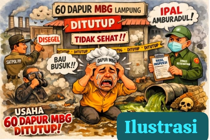 Di Provinsi Lampung "Ada 60 SPPG, Dihentikan Sementara Oleh BGN, Tersebar di 7 Kabupaten/Kota.