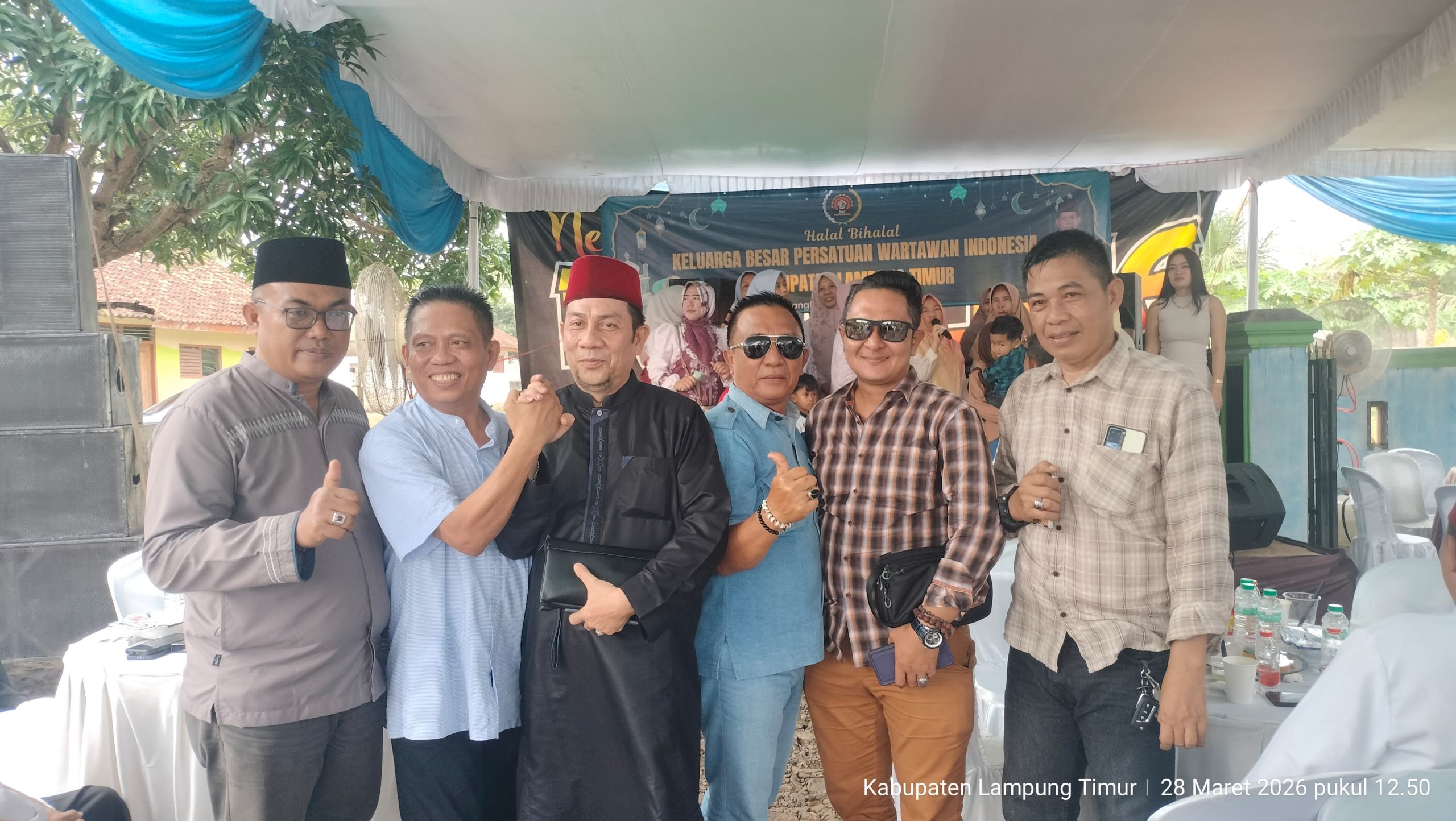 Ketua Kwri Lam-tim Wawan  Subing Hadir Dalam Acara Halal Bihalal, PWI Lampung Timur Terpilih.